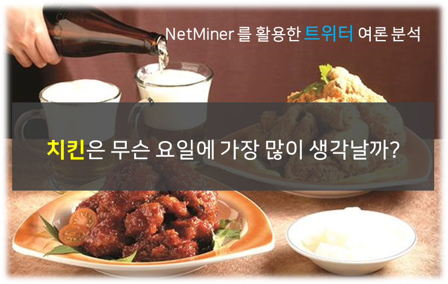 [NetMiner] 치킨은 무슨 요일에 가장 많이 생각날까? 썸네일